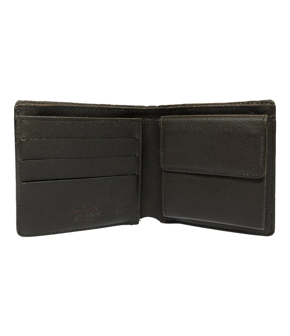 Louis Vuitton Credit Portefeuille Bi Damier fold Wallet Monnaie Cartes Brown